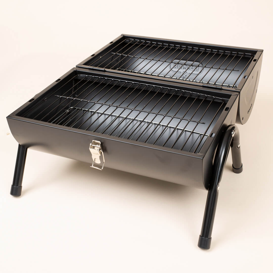Portable houtskool Barrel Barbecue van Buccan