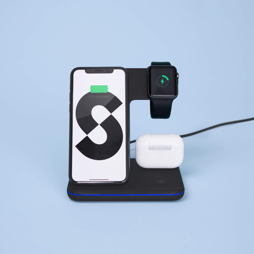 Chargeur sans fil 3-en-1 pour Apple et Android